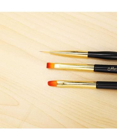 Daconovo 3 Piece Set Nail Art Pen Double Headed Nail UV Gel Painting Brush Stick Manicure Decoration Tool Tips Draw Line Flower Kit - Buy Online on GoSupps.com