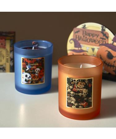 Spiced Pumpkin Candle - 6.98 oz Fall Aromatherapy Candle Gift Set for Home | Halloween Scented Candle with Long Burn Time - Buy Online on GoSupps.com