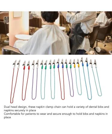 Stainless Steel Bib Holder Clips - Double Head Napkin Clips for Dentistry | Easy to Clean & Sterilize - Buy Online on GoSupps.com