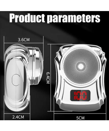 Mini Electric Shaver for Men - Portable USB Rechargeable Razor | Fast Charging Travel Shaver Perfect Father's Day Gift - Blue - Buy Online on GoSupps.com