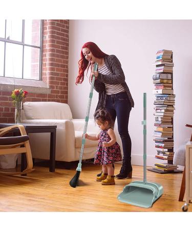 Kelamayi Stand Up Broom and Dustpan Set - Ideal for Home and Office - Green - Buy Online on GoSupps.com