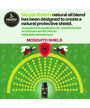 MOZZIE SHIELD Mosquito Repellent Diffusor Refill - 10ml Economical Protection Formula to Prevent Bites | Eco-Friendly & Reusable - Buy Online on GoSupps.com