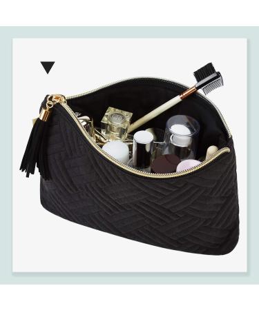 Buy Bagsmart 2-Piece Marble Cosmetic Bag & Pencil Case - Multifunction Travel Organizer - Black Zip Packing Cube - Ideal for International Shipping - Buy Online on GoSupps.com