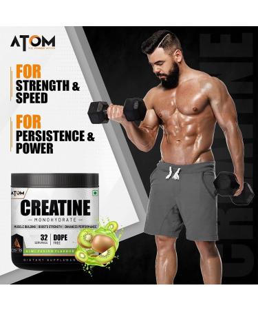 Asitis Nutrition Atom Creatine Monohydrate 250g - 80 Servings Gluten-Free Blue Razz Flavor Enhances Performance & Muscle Gains - International Shipping Available - Buy Online on GoSupps.com