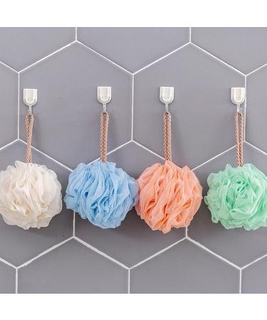 Ultra-Soft Exfoliating Body Bath Sponge - 4-Pack in Assorted Colors for Men & Women | Perfect Shower Back Scrubber - Buy Online on GoSupps.com