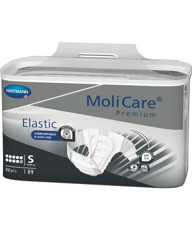 Molicare Premium Elastic Unisex Disposable Slip | Incontinence Protection for Men & Women | Size S 10 Drops 22 Pieces - Discreet & Comfortable - Buy Online on GoSupps.com