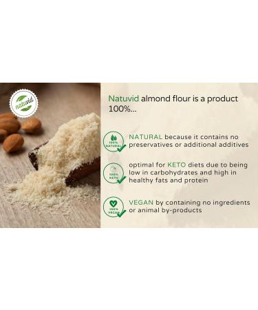 Natuvid Almond Flour - 100% Natural Gourmet | Keto & Vegan Friendly | 1kg | Spanish Production - Buy Online on GoSupps.com