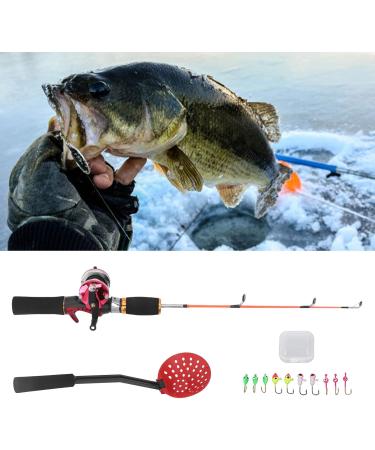 Shop Portable Ice Fishing Rod Roll Combo - 56 cm Carbon Fiber Set with Fishing Cord Ice Rink & Shovel for Outdoor Adventures - Buy Online on GoSupps.com