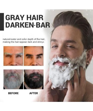 JIAOY Gray hair compacting bar soap gray hair inverted bar soap for men and women black soap for gray hair natural ingredients shampoo hair moisture and humidity 5 pieces 5 pieces - Buy Online on GoSupps.com