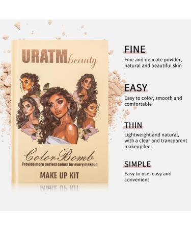 4-Layer Book-Style Foldable Makeup Palette Set | 43 Professional Shades | Contour Blush Highlight Eyeshadow | Portable & Long-Lasting | Perfect Gift for All Skin Tones | Glimmer Horizon - Buy Online on GoSupps.com