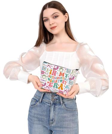 WSNANG Orthodontist Gift - Stylish Makeup Bag for Orthodontist Assistants & Hygienists | Perfect Dental Assistant Zipper Bag - Buy Online on GoSupps.com