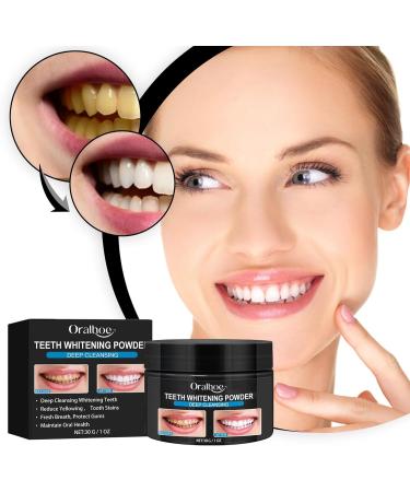 Deep Cleansing Teeth Powder for Natural Stain Removal - Enriched with Sodium Bicarbonate & Sorbitol Gently Polishes and Refreshes Breath Daily Dental Care for a Bright Clean Smile 1oz - Buy Online on GoSupps.com