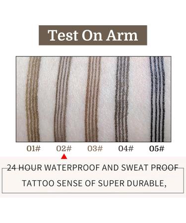 EONFAVE Eyebrow pencil 4 forks microblading eyebrow pencil waterresistant durable smudgeproof eyebrow pencil quickdrying high pigment eyebrow pencil with 4 fork tips 02 light brown - Buy Online on GoSupps.com