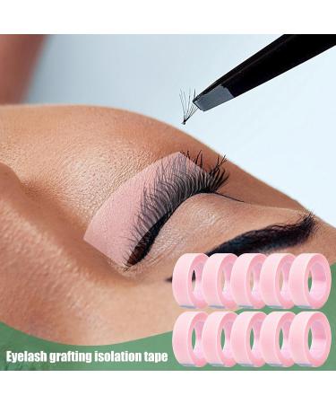 Grafting Eyelash Tape | Lash Extension Adhesive Tapes | Adhesive Eyelash Grafting Pad for Girls with Sensitive Skin 10 packs Pink - Buy Online on GoSupps.com
