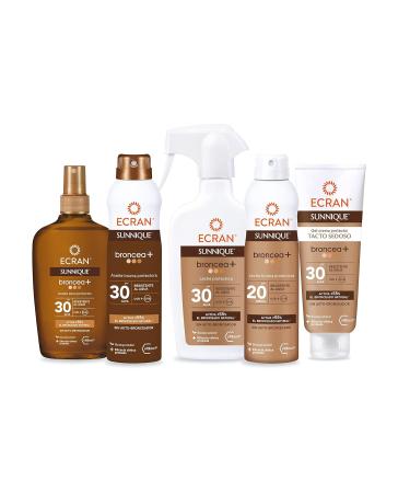 Ecran Sunnique Broncea+ SPF 30 Sun Milk Spray - 300 ml | International Shipping Available - Buy Online on GoSupps.com