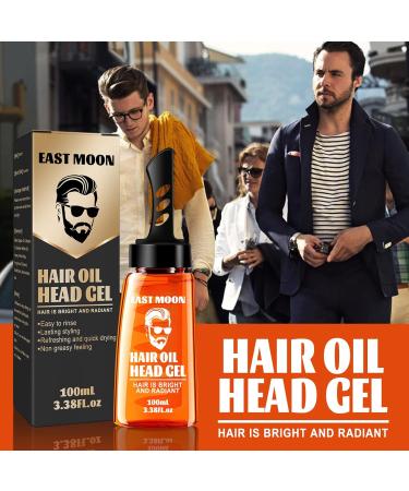 Men's 2-In-1 Hair Styling Gel & Wax Combo with Comb | Long-Lasting Hold & Moisturizing Formula - Buy Online on GoSupps.com