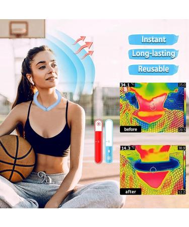 JIAWEIIY Neck Cooling Tube Wearable Cooling Neck Wraps Ice Gel Neck Cooler Wrap Reusable (A) - Buy Online on GoSupps.com