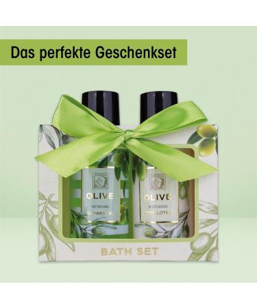 Accentra Women's Shower Set Gift - Olive Shower Gel & Body Lotion in Elegant Box | Perfect for Birthdays Valentine's Day & Christmas - Buy Online on GoSupps.com
