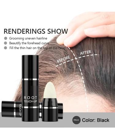Hairline Powder for Instant Concealment - Waterproof Root Touch Up for Men & Women | Hair Loss Solution (Black - Buy Online on GoSupps.com