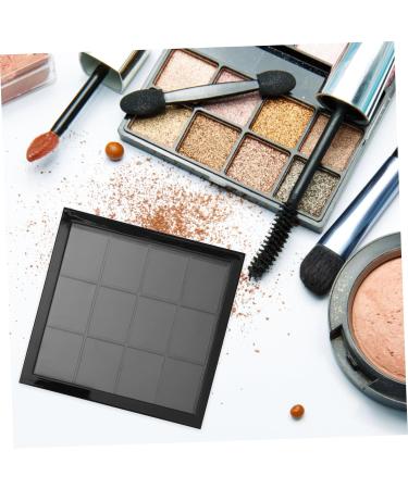 WOONEKY 4 Pcs 12 Empty Eyeshadow Dish Makeup Pallets for Women Travel Eyeshadow Highlight Empty Makeup Black - Buy Online on GoSupps.com