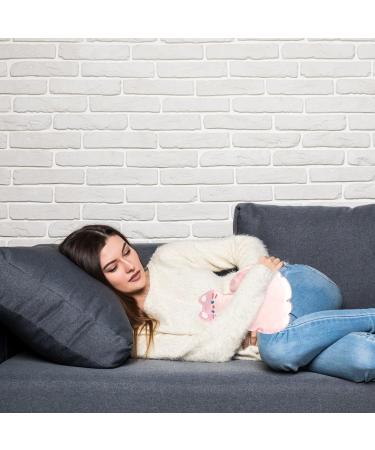 Hot Water Bottle Hot Water Bottles with Plush Cover Hot Water Bottle Cover with Soft Fleece Cover 1200ml Hot Water Bag Cat Pattern for Pain Relief Abdomen Neck Waist Back Legs Pink - Buy Online on GoSupps.com
