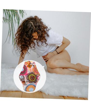 Hemoton 8pcs Bamboo Charcoal Reusable Cloth Menstrual Pads - Organic Cotton Briefs for Heavy Flow - Washable Sanitary Napkin Set - Buy Online on GoSupps.com