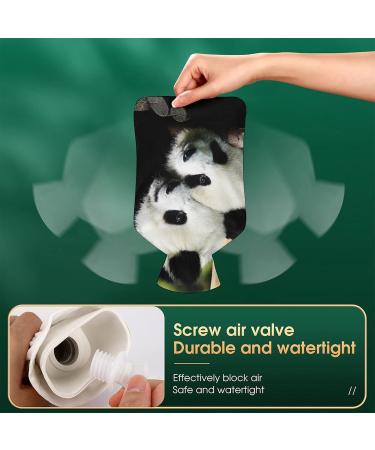 Hot Water Bottle with Lid - Panda Animal Design for Pain Relief Cramps & Foot Warmer - Ideal for Hot & Cold Therapy - Buy Online on GoSupps.com
