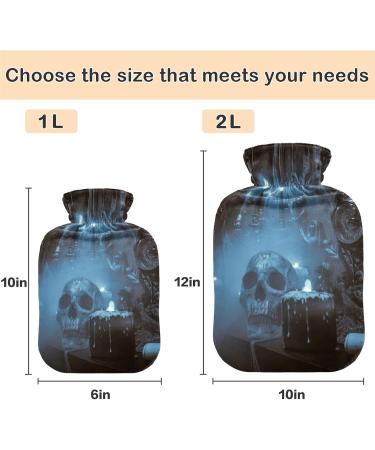 Naanle Haunted Castle Halloween Skull Hot Water Bottle | 1L Hand & Foot Warmer for Pain Relief | Premium Heat & Cold Therapy Solution - Buy Online on GoSupps.com