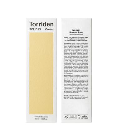 TORRIDEN SOLID-IN Ceramide Cream 2.4 fl oz | Vegan Fragrance-Free Moisturizer for Healthy Skin Barrier | Nourishing Korean Skin Care | Cruelty-Free & Alcohol-Free - Buy Online on GoSupps.com