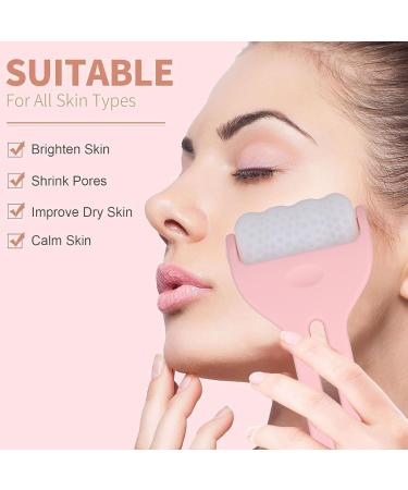 YUYTE Ice Roller - Pink Stainless Steel Face Massager for Puffiness & Skin Care - Buy Online on GoSupps.com