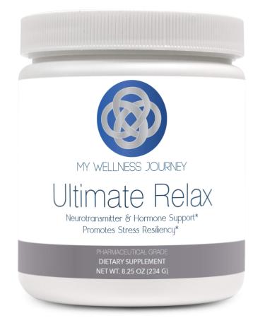 My Wellness Journey Ultimate Relax Cherry Flavor - Supports Relaxed Mood Emotional Wellness Hormonal Balance- Magnesium myo-Inositol Taurine GABA & L-Theanine- 60 Servings 8.25 oz (234 g)