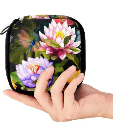 Period Bag Sanitary Napkin Storage - GIAPB Pad Holder & Makeup Pouch, Art Painting Flower Animal Design - Buy Online on GoSupps.com