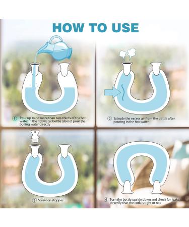 Bringluck2u Neck Heat Bottle - 1L Natural Rubber with Removable Fleece Cover for Cozy Nights & Pain Relief - Ideal for Adults & Children - Green - Buy Online on GoSupps.com