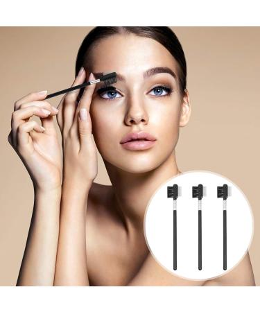 Lurrose 3Pcs Eyebrow Brush Set - Dual Eyelash Comb & Eye Shadow Brush for Perfect Brows & Lashes - International Shipping Available - Buy Online on GoSupps.com