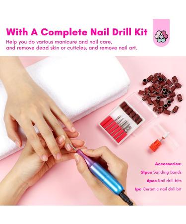Saviland Dipping Powder Nails Set - 30 Color Dip Powder Kit with Electric Nail Miller Base & Top Coat Activator Brush Saver for Vibrant Nail Art - Buy Online on GoSupps.com