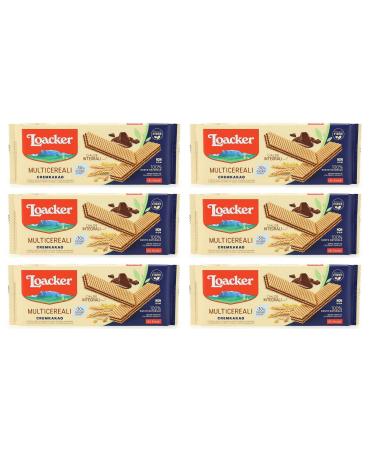 Pack of 6 Multi-Grain Waffles with Chocolate Cream and Cocoa Cream with Whole Grain Flour 175g