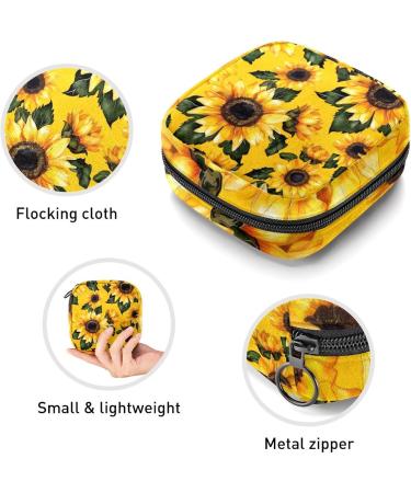 MUOOUM Menstrual Pad Bag for Women - Zippered Collective Bag with Blue Dragonfly Pattern (4.7x6.6 in) - Perfect for Tampons & Essentials - Buy Online on GoSupps.com