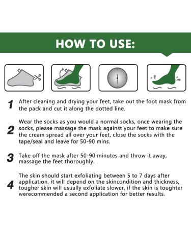 5 Pairs Tea Tree Foot Masks - Peeling Callus Remover for Soft Smooth Feet (60g 2 Pack) - Ideal for Men & Women - Buy Online on GoSupps.com
