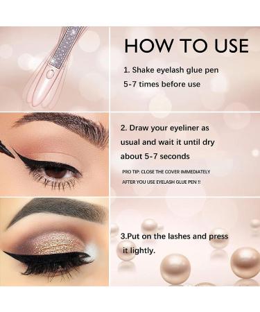 Clear Eyelash Glue Pen | Waterproof, Latex-Free & Long Lasting Adhesive | Sensitive Eyes Friendly | 0.353oz (1pcs Clear) - Buy Online on GoSupps.com