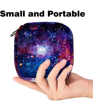 Portable Women's Binding-Up Bags | Menstrual Cup & Tampon Pouches for Teens | Galaxy Starry Sky Design | Order Internationally - Buy Online on GoSupps.com