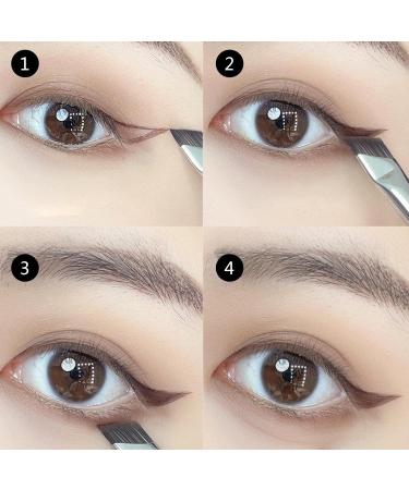 Faceynde Eyeliner Brush Set - Professional Angled Eyeliner & Eyebrow Makeup Brush for Precision Application - Buy Online on GoSupps.com