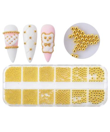 MEILINDS 3D Nail Caviar Beads - 4 Colors Metal Nail Art Gems for Acrylic Manicure (3 Boxes) - Buy Online on GoSupps.com