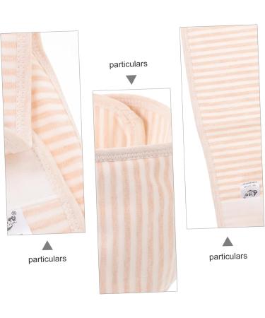Coolhiya Baby Bump Belt - 4 Pieces Infant Belly Binder Wrap for Hernia Support - Pink Navel Bands for Newborn Protection - Buy Online on GoSupps.com