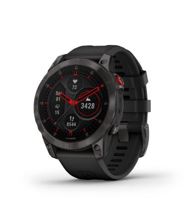 Garmin 010-02582-10 epix Gen 2, Premium active smartwatch, Health and wellness features, touchscreen AMOLED display, adventure watch with advanced features, black titanium Black Titanium Smartwatch - Buy Online on GoSupps.com