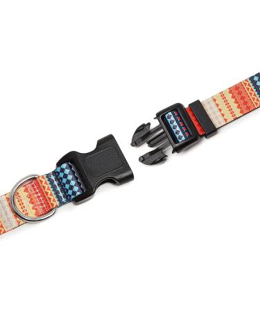Suredoo Adjustable Dog Collar - Soft Nylon for Small & Medium Dogs | Comfort Fit | Orange (M: 33-55 cm) - Buy Online on GoSupps.com