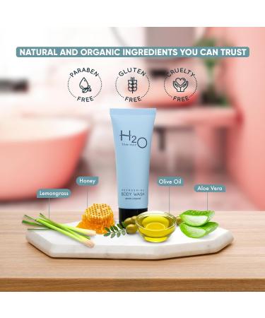 Buy H2O Therapy Travel Size Body Wash Soap - 1 oz | Hotel Hospitality Supplies | Case of 300 - International Shipping Available - Buy Online on GoSupps.com