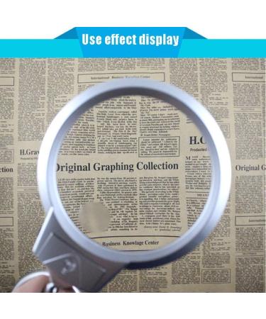 Magnifying Glasses with Light Stand 2.5X 5X Lighting Desktop Super Large Double Lens Sturdy Bracket with 2 Bright LED Lights Desktop Magnifying Glass Lamp with Magnifying Glass Reading Light. - Buy Online on GoSupps.com