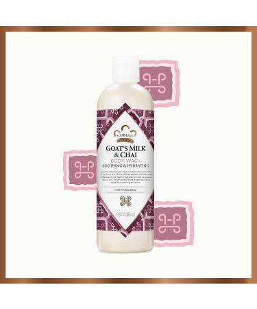 Nubian Heritage Goats Milk and Chai Body Wash 13 oz - Soothing & Hydrating Formula with Fair Trade Shea Butter - Buy Online on GoSupps.com