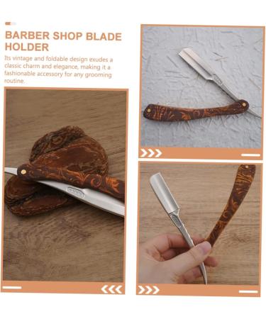 Ipetboom Stainless Steel Eyebrow Razor for Men | Rustproof Folding Hairdresser Blade | Vintage Barber Accessories | International Shipping Available - Buy Online on GoSupps.com