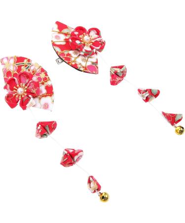 2 Pairs Flower Hair Accessories Cherry Blossom Hair Accessories Decor Hair Ornament Kimono Flower Hair Flower Barrettes Bride Hair Clips Kimono Hair Clip Women Hair Clipsp5 - Buy Online on GoSupps.com